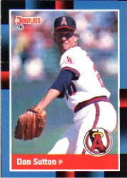 1988 Donruss Baseball Cards    407     Don Sutton